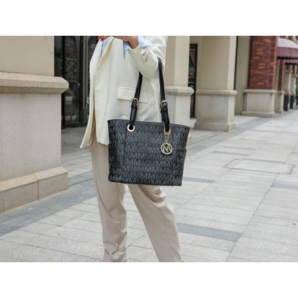 Cavalli Tote Black with Luxurious Gold-Tone Hardware. MKF Collection NWT - Picture 7 of 7